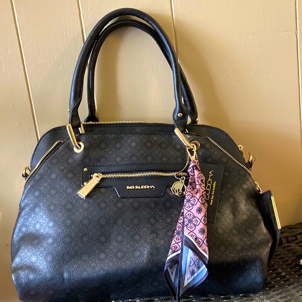 Logo Printed Dome Satchel